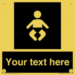 Custom information: black panel baby change